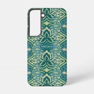 Lotus Ikat Muster - Der weiße Lotus Samsung Galaxy Hülle