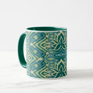 Lotus Ikat Muster - Der weiße Lotus Tasse