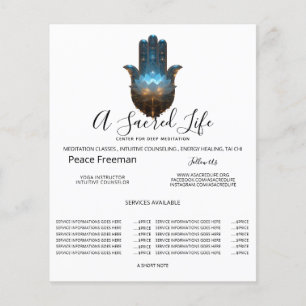 Lotus-Illumination Hamsa-Hand-Design Flyer
