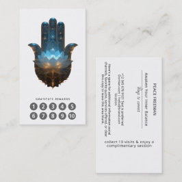 Lotus-Illumination | Hamsa-Hand-Design Visitenkarte