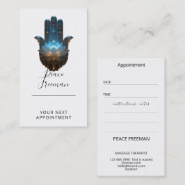 Lotus-Illumination | Hamsa-Hand-Design Visitenkarte