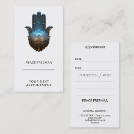 Lotus-Illumination | Hamsa-Hand-Design Visitenkarte
