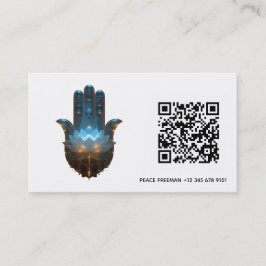 Lotus-Illumination | Hamsa-Hand-Design Visitenkarte