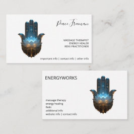 Lotus-Illumination | Hamsa-Hand-Design Visitenkarte