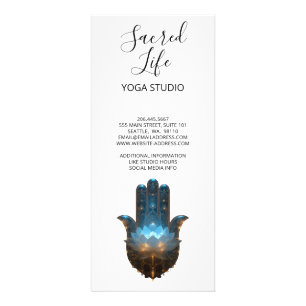 Lotus-Illumination Hamsa-Hand-Design Werbekarte