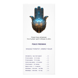 Lotus-Illumination | Hamsa-Hand-Design Werbekarte