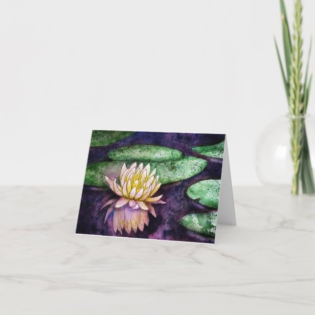 Lotus Jeden Anlaß Notecard Dankeskarte (Vorderseite)