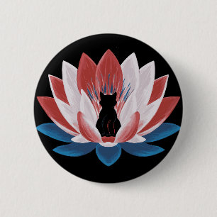 Lotus Kamala Harris Election Childless Cat Democra Button