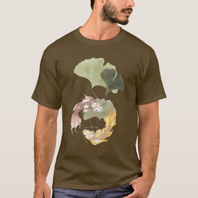 Lotus Koi Fish T - Shirt (Vorderseite)