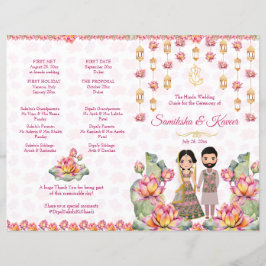 Lotus lanterns Indian Hochzeitsrituals Programm