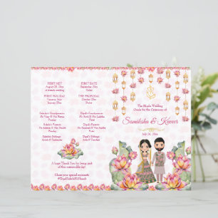 Lotus lanterns Indian Hochzeitsrituals Programm