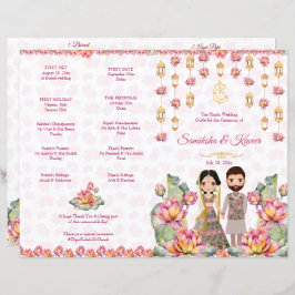 Lotus lanterns Indian Hochzeitsrituals Programm