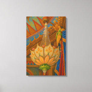 Lotus Light - Royal Pavilion Kronleuchter Print Leinwanddruck