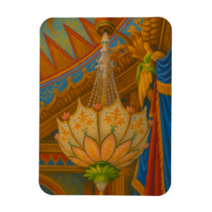 Lotus Light - Royal Pavilion Kronleuchter Print Magnet