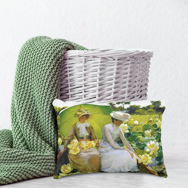 Lotus Lilies Yellow Charles Curran Accent Pillow Dekokissen (Von Creator hochgeladen)