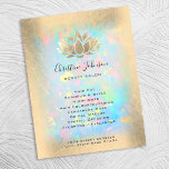 Lotus-Logo auf optischem Hintergrund Flyer<br><div class="desc">Bitte beachten Sie,  dass es sich um ein gedrucktes Produkt mit NO REAL FOIL handelt</div>