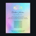 Lotus-Logo Flyer<br><div class="desc">Schönheitssalon berufliche Make-up-Künstler Flyer</div>