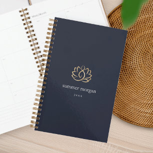 Lotus-Logo für Navy und Gold Planer