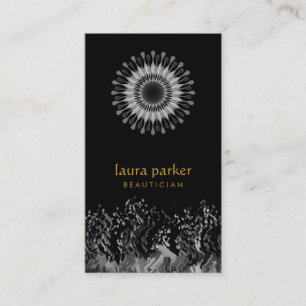 Lotus-Lotus-Blume-Logo-Heilung Yoga Visitenkarte