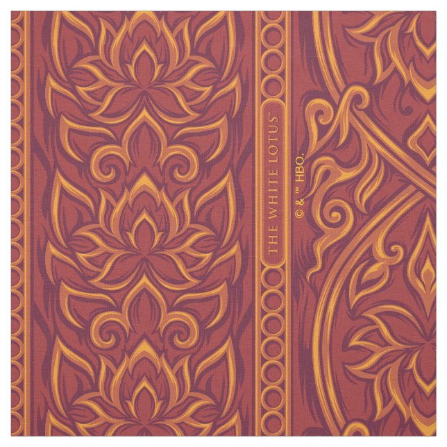 Lotus Luxe TapestPattern - Der weiße Lotus Stoff (Muster)
