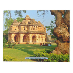 Lotus Mahal, Vijayanagara, Indien Notizblock