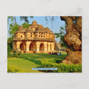 Lotus Mahal, Vijayanagara, Indien Postkarte