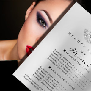 Lotus Makeup Artist Beauty Salon Lashes Flyer Grau