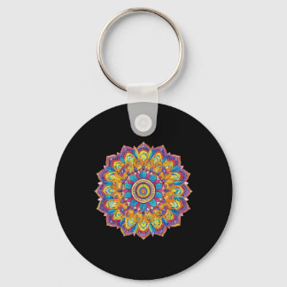Lotus-Mandala-Boho-Yoga-Meditation  Schlüsselanhänger