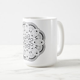 Lotus Mandala Design Kaffeetasse