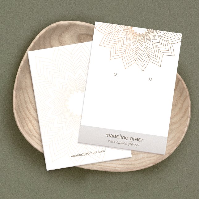 Lotus Mandala Jewelier Designer Earring Display (Von Creator hochgeladen)