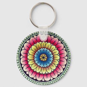 Lotus Mandala Schlüsselanhänger