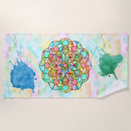 Lotus Mandala Strandtuch