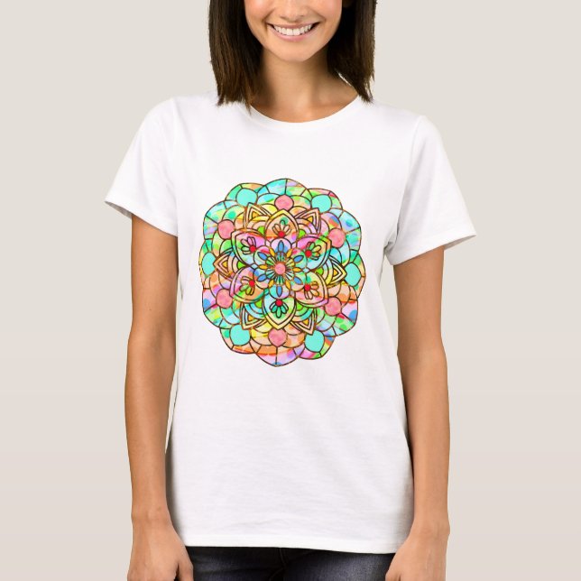 Lotus Mandala T-Shirt (Vorderseite)