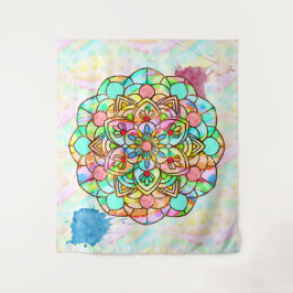 Lotus Mandala Tapestry Wandteppich