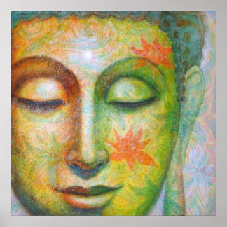 Lotus Meditation Buddha spirituelle Kunst Plakatdr Poster