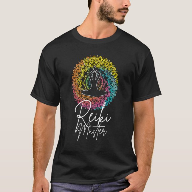 Lotus Meditation Chakra Spirituelle Heiler Reiki M T-Shirt (Vorderseite)