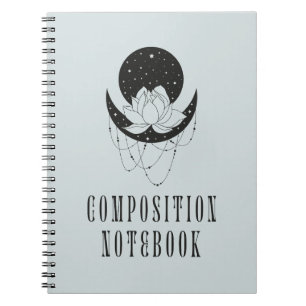 Lotus Moon Stars Cosmic Notizblock