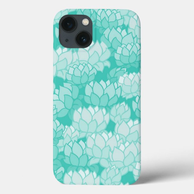 Lotus-Muster 2 Case-Mate iPhone Hülle (Rückseite)