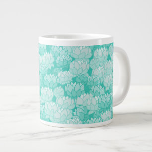Lotus-Muster 2 Jumbo-Tasse