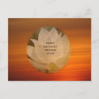 Lotus "Nam Myoho Renge Kyo" SGI Buddhistische Post Postkarte
