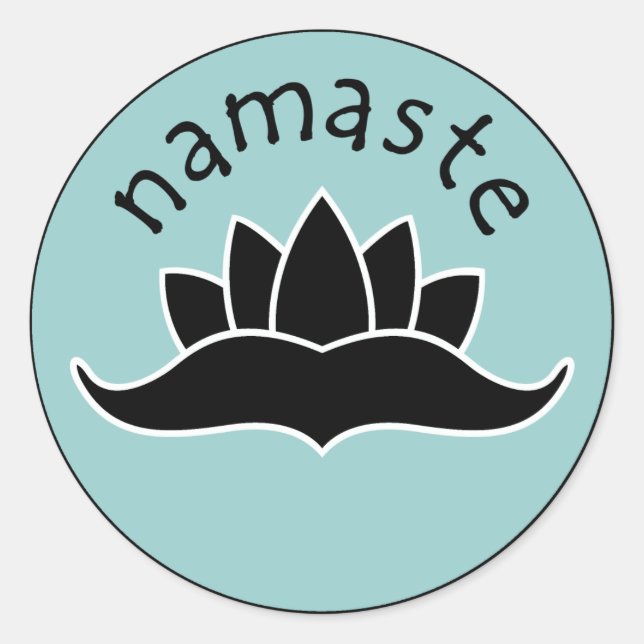 Lotus Namaste Stickers (Vorderseite)