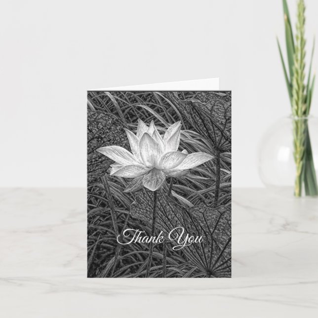 Lotus Notecard Dankeskarte (Vorderseite)