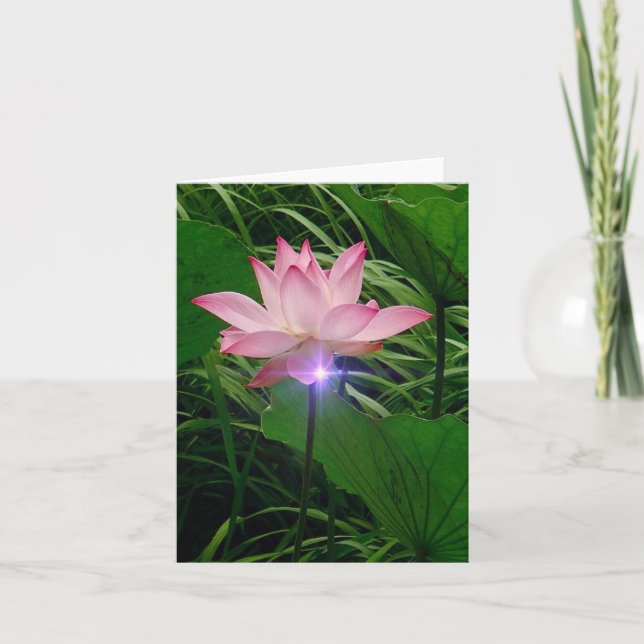 Lotus Notecard Dankeskarte (Vorderseite)