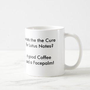 Lotus Notes- oder Kaffeemorgen Tasse