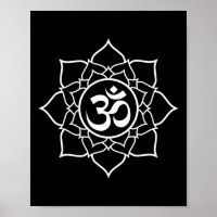 Lotus Ohm Om Symbol Yoga Anfänger Meditation Desi