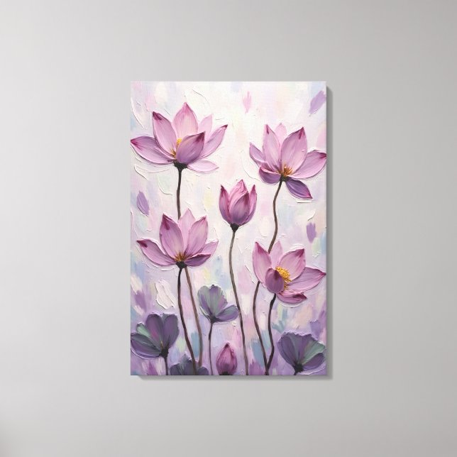 Lotus – Oil Painting Leinwanddruck (Vorderseite)