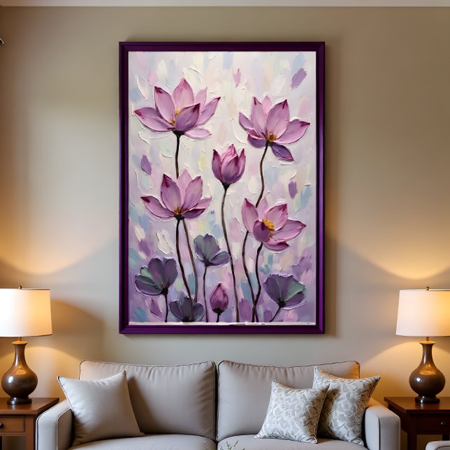 Lotus – Oil Painting Wandteppich (Von Creator hochgeladen)