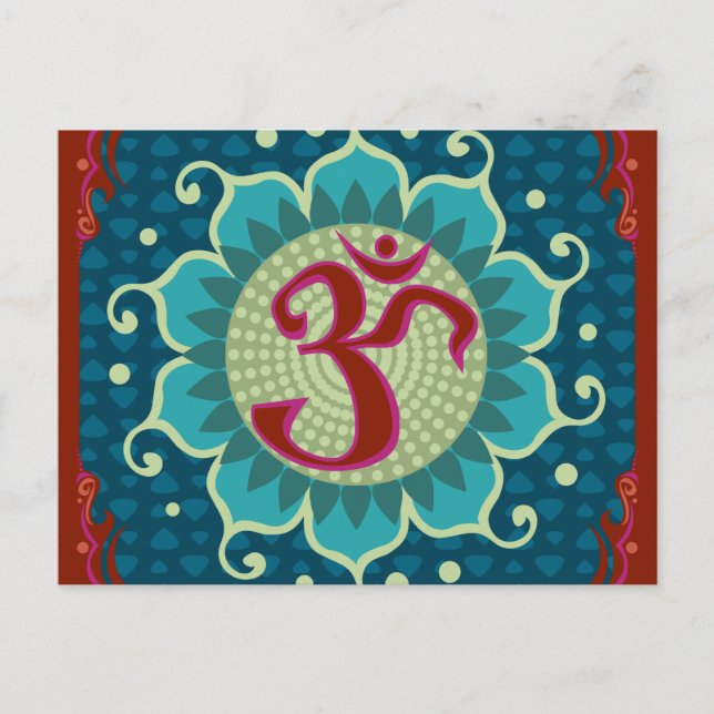 Lotus Om - OM - Postkarte (Vorderseite)