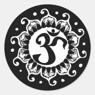 Lotus OM Round Stickers