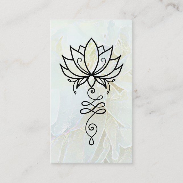 *~* Lotus Ombre Reiki Nirvana Sacred Geometry Visitenkarte (Vorderseite)